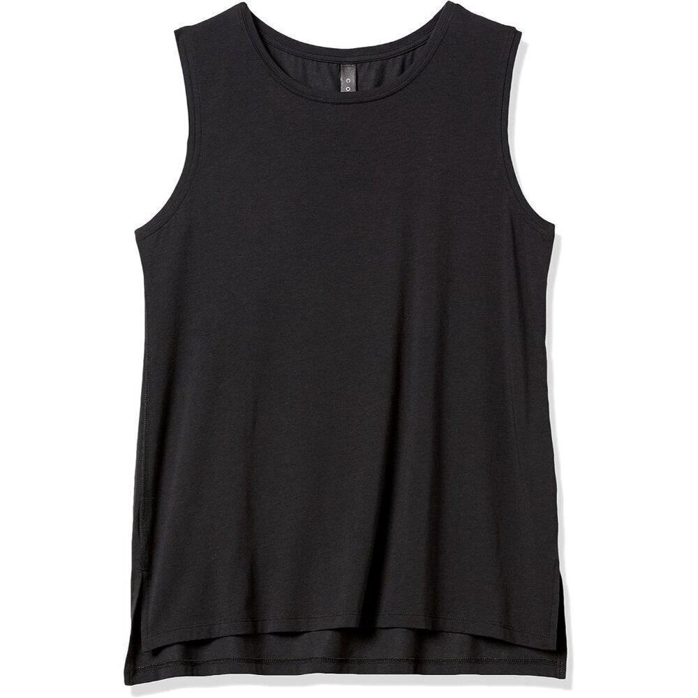 Women's Cotton Yoga Tank Top Plus Size Relaxed Fit Breathable Stretch - Picture 6 of 6